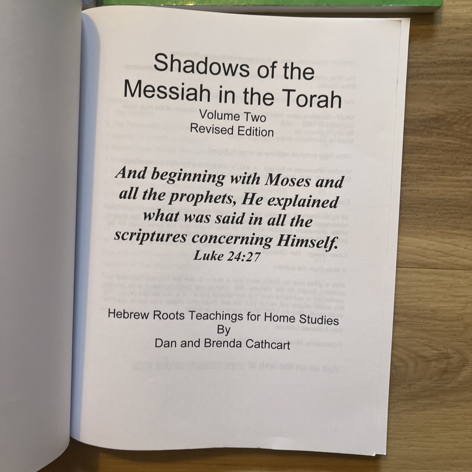 Shadows of the Messiah in the Torah – 4 Volume Set Complete 1,2,3,4 Bible Study