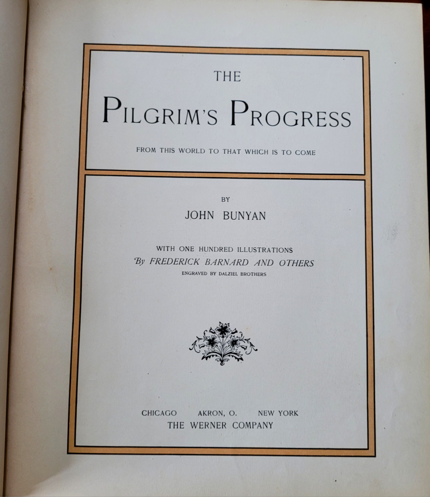 ATQ 1900 The Pilgrim’s Progress By John Bunyan Illustrated Fred Barnard Book