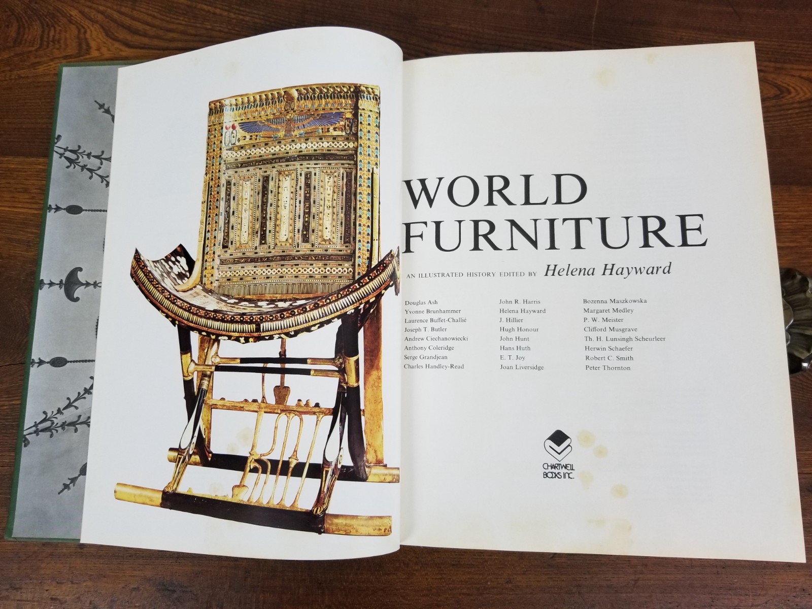 Illustrated History of World Furniture Edited by Helena Hayward 1977 Hardcover