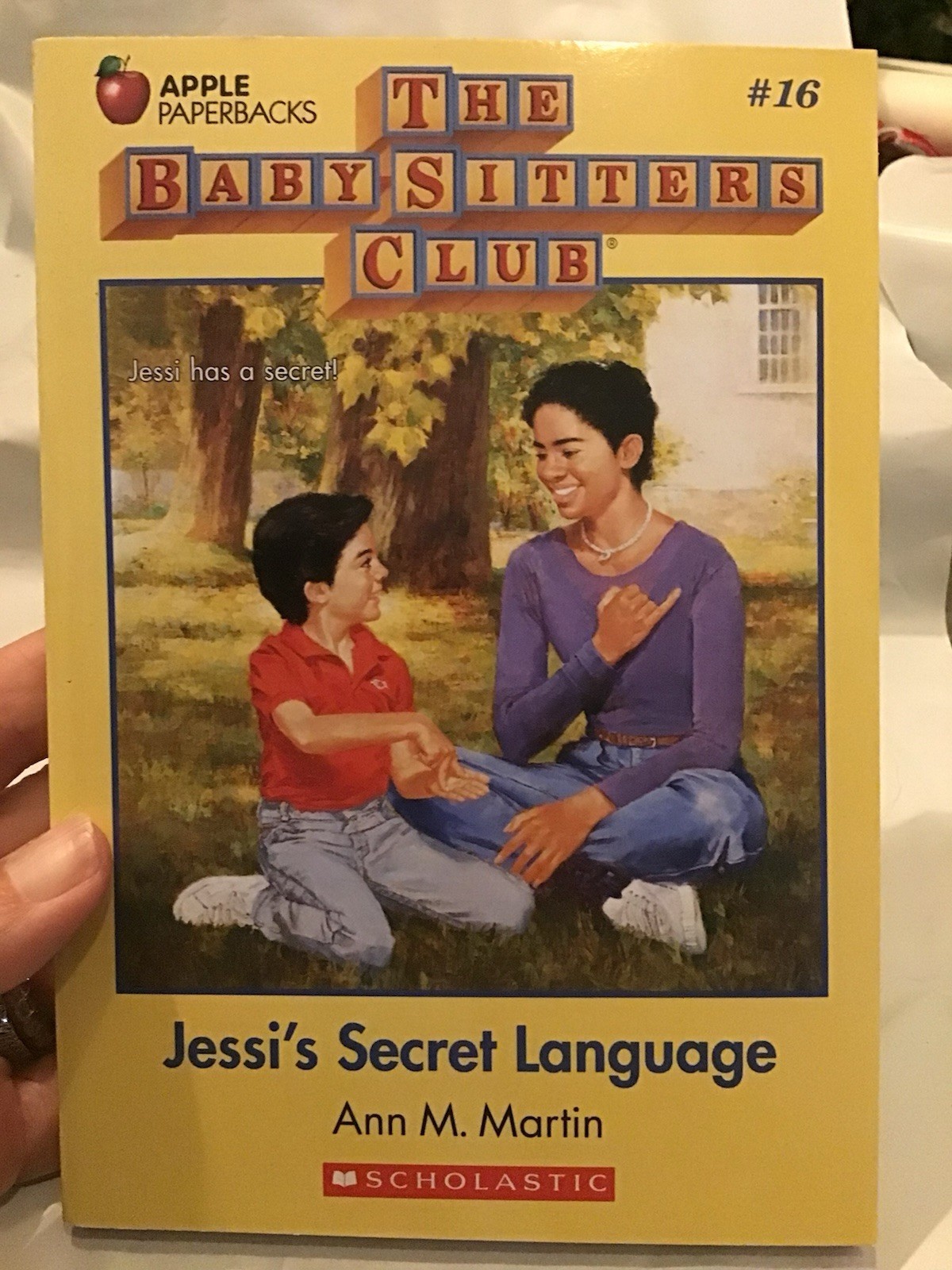 Vintage The Baby Sitter’s Club Paperback #16 Jessi’s Secret Language 1988