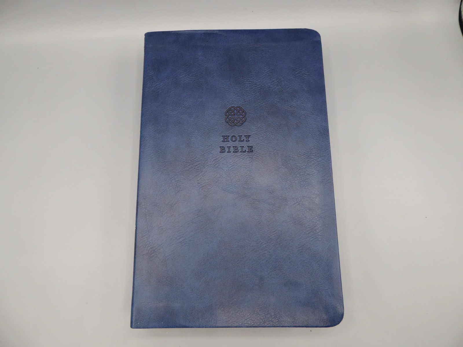 King James Version Bible, Large Giant Print 11.5-Pt, Blue Leather-Soft Cover
