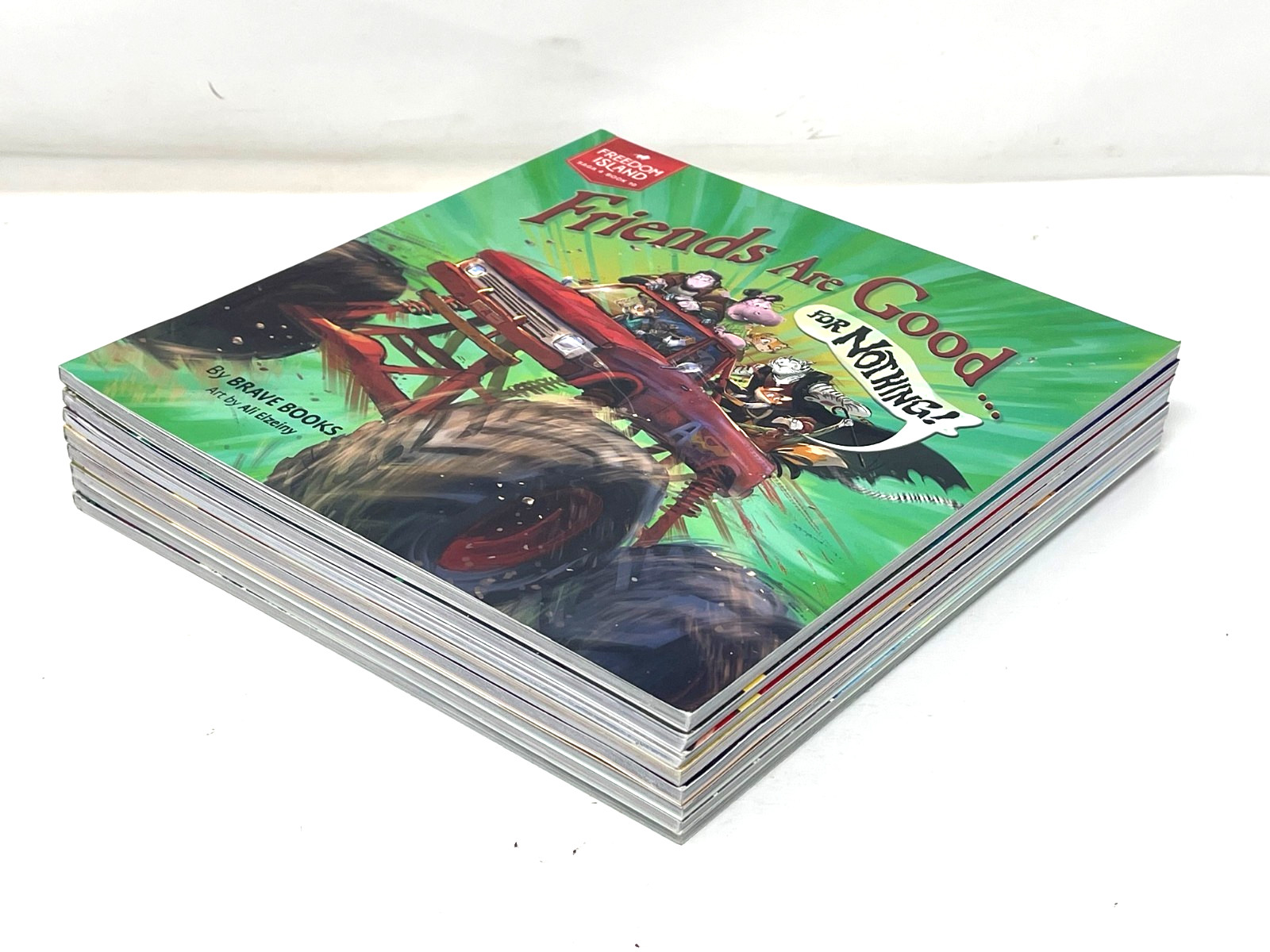 Lot of 8 BRAVE Books Saga 1, 2 & 4 The Origins Freedom Island